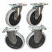 Caster Kit (2) Rigid (2) Swivel