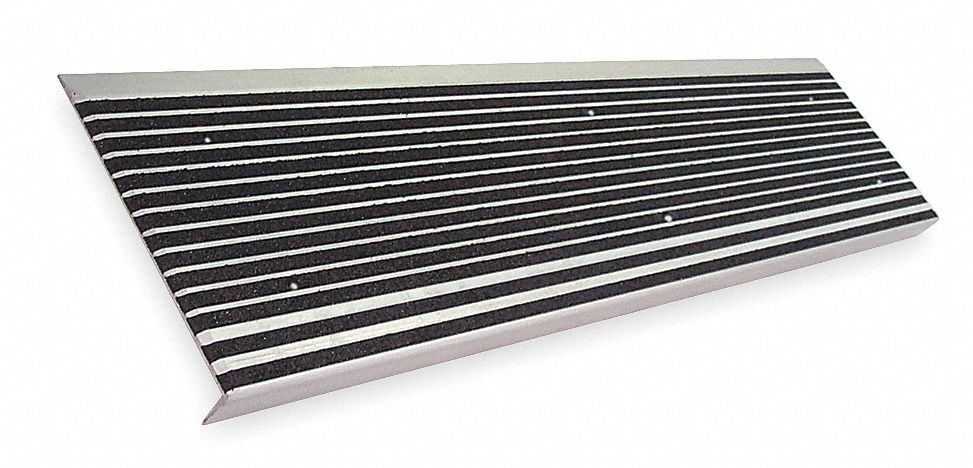 Stair Tread Black 36in W Extruded Alum