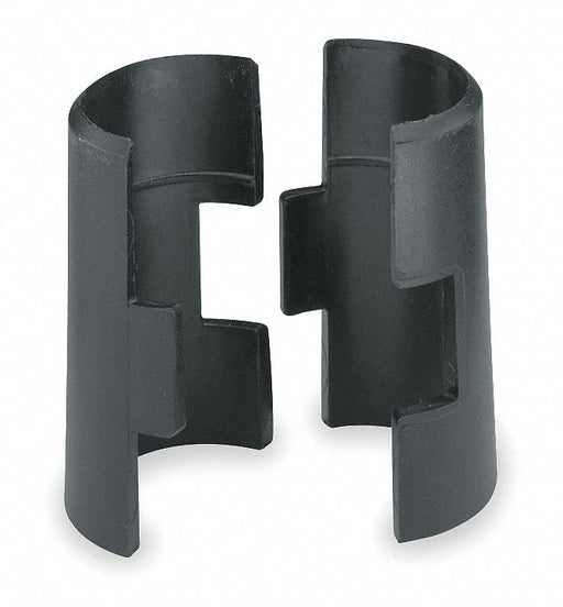 PlstcSpltSlv 1 .25x1.75x1 1/4in Blck PK4