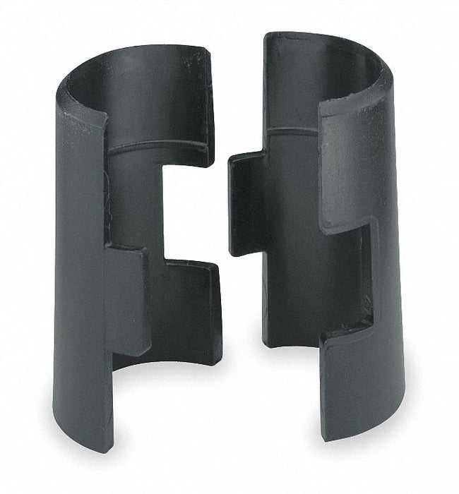 PlstcSpltSlv 1 .25x1.75x1 1/4in Blck PK4