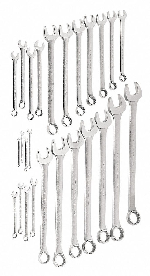 Combo Wrench St Steel Satin Stnrd Ofst