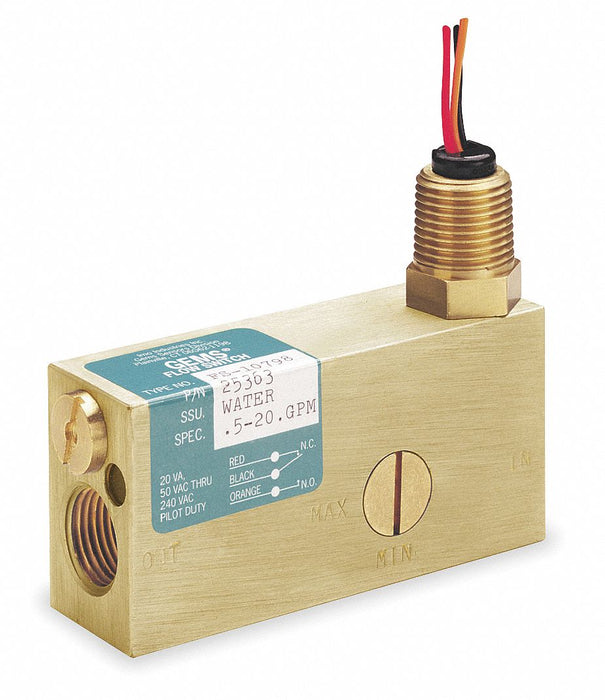 Liquid Flow Switch Piston SPDT 20VA