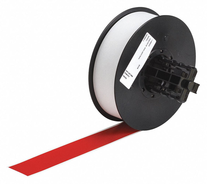 D9053 ContinuousLabelStock Red Gloss 1-1/8inW