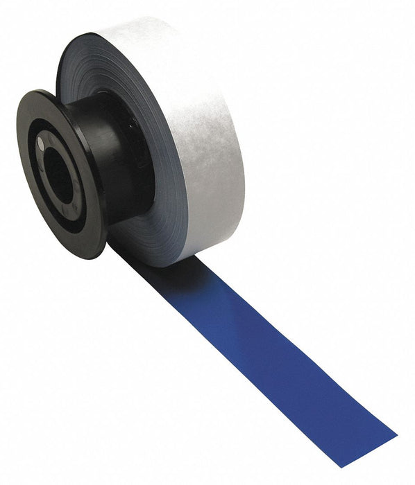 D9053 ContinuousLabelStock Blue Gloss 1-1/8inW