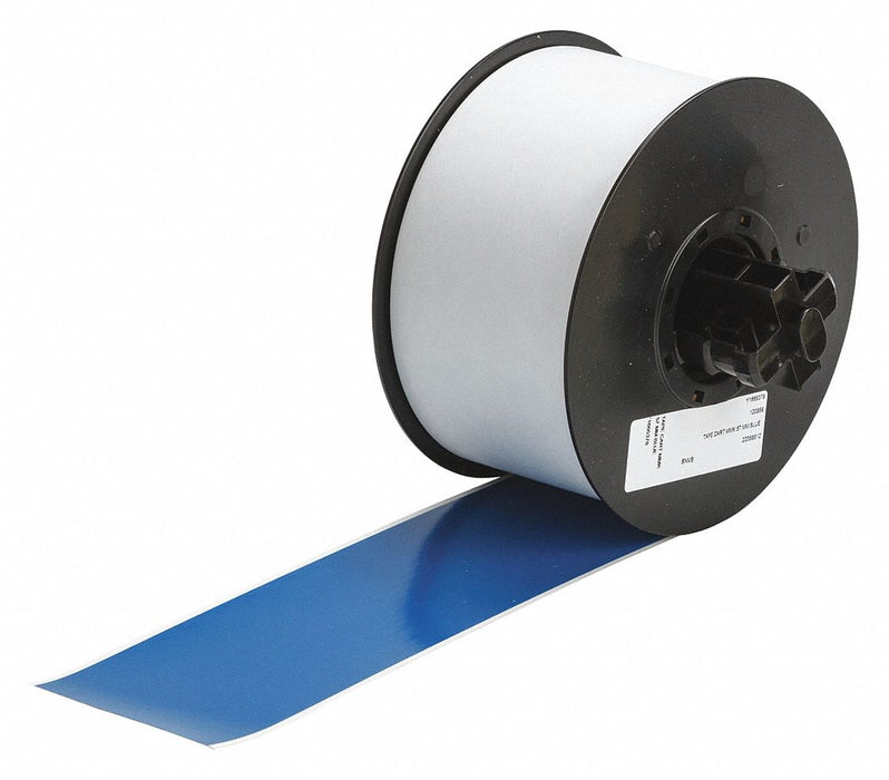 D9027 ContinuousLabelStock Blue Gloss 2-1/4inW