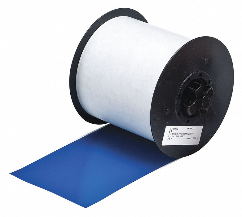 D9028 ContinuousLabelStock Blue Gloss 4inW