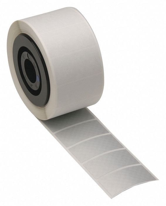 Pre-Cut Label Stock Roll Silver Matte