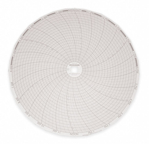J2664 Circular Paper Chart 24 hr 60 pkg