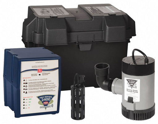 BatteryBackupSumpPump 0.3333hp 8ft 12VDC