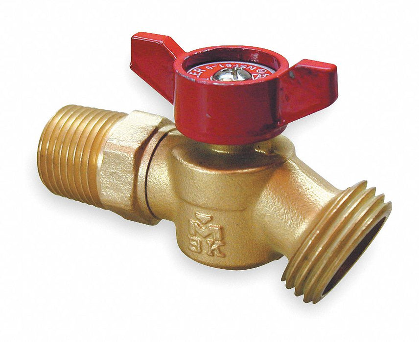 Hose Bibb Quarter Turn No Kink 1/2 In M