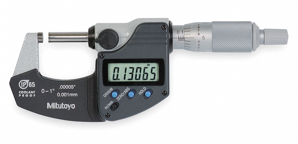 Electronic Micrometer 1 In Cert SPC