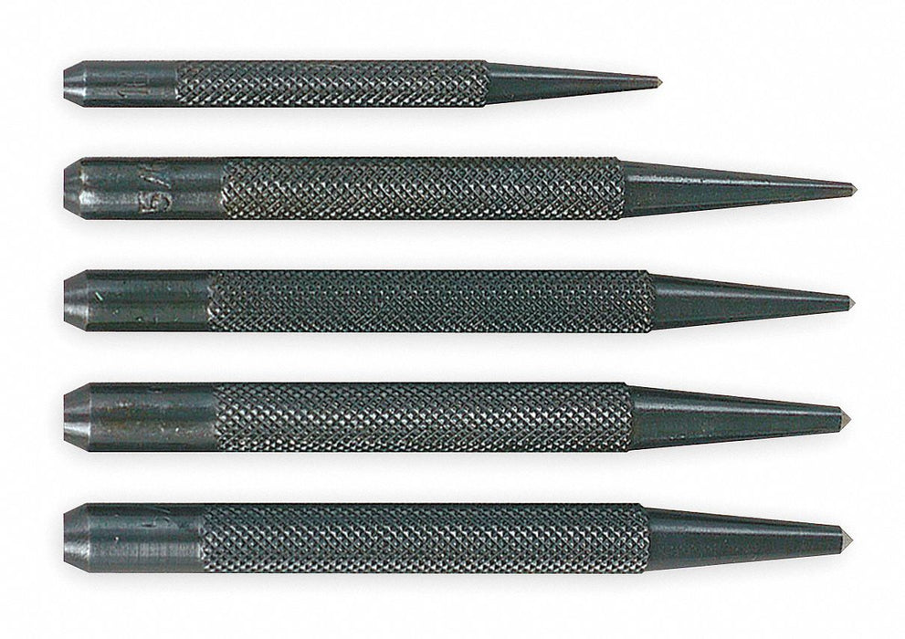 Center Punch Set W/Pouch 3 and 4 In 5 Pc