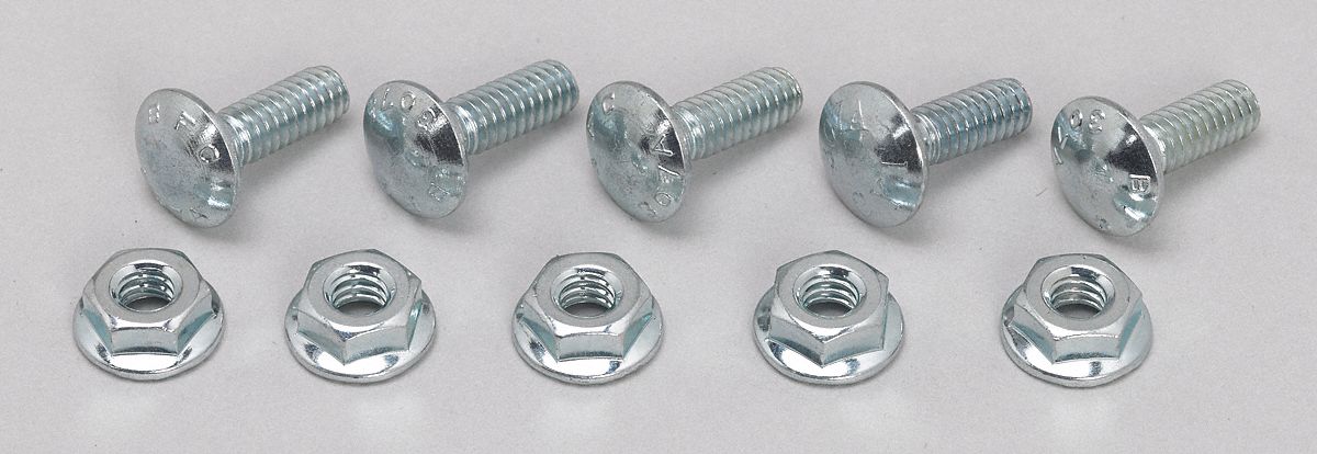 Screw And Flange Nut Electro Zinc PK50