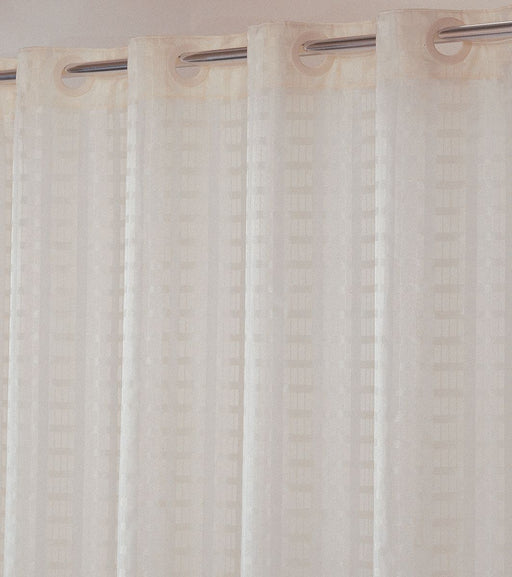 Shower Curtain 74 in L 71 in W Beige