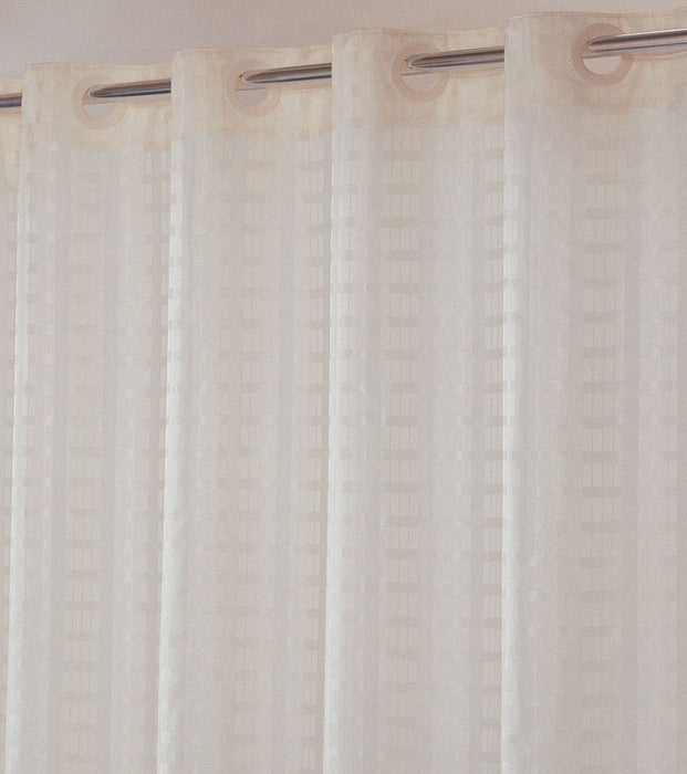 Shower Curtain 74 in L 71 in W Beige