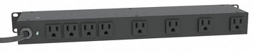 Surge Protected PDU 125V 8 Outlet Black