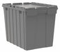 F8958 Attached Lid Ctr Gray Solid Ind Grd Poly