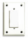 Rocker/GFI Wall Plate Jmb Wht 1Gng Txtr