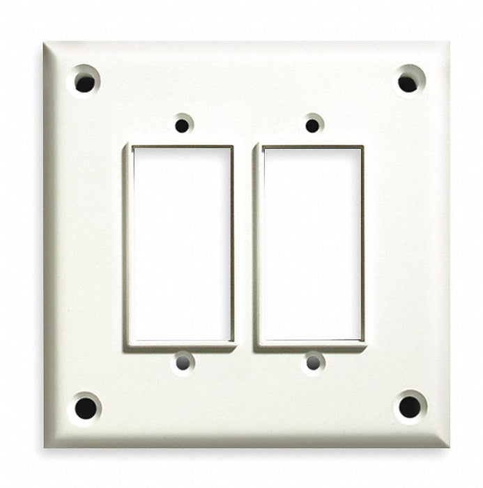Rocker/GFI Wall Plate Stnd Wht 2Gng Txtr
