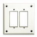 Rocker/GFI Wall Plate Stnd Wht 2Gng Txtr