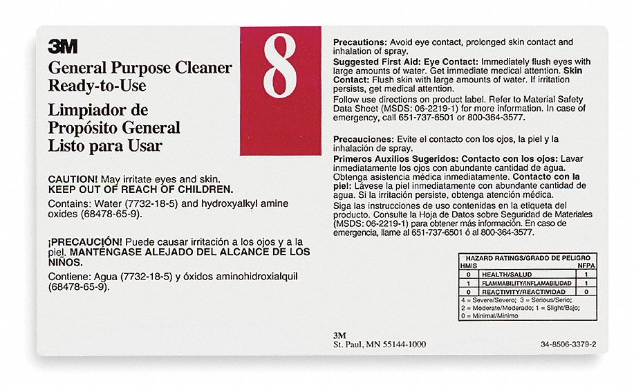 Secondary Bottle Label Gloss Paper PK12