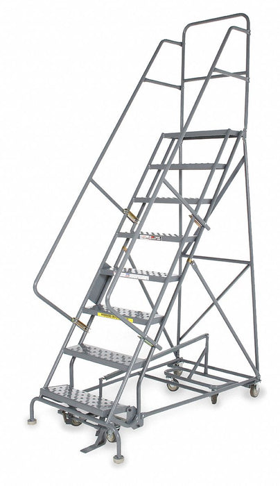 Rolling Ladder Hndrl Pltfm 140 In H