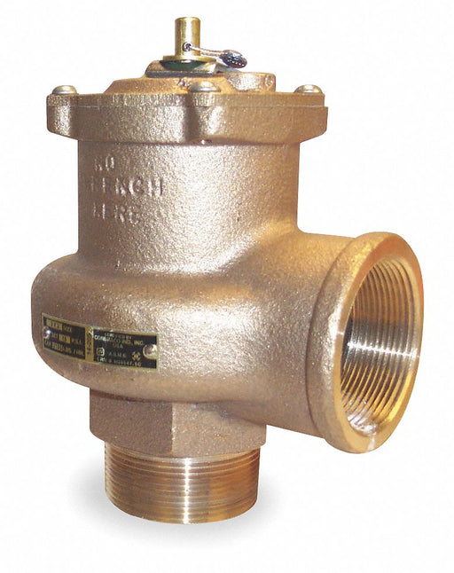 Safety Relief Valve 2 In 15 psi Bronze