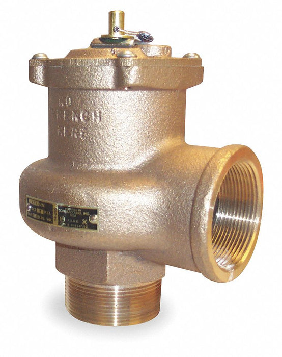 Safety Relief Valve 2 In 15 psi Bronze