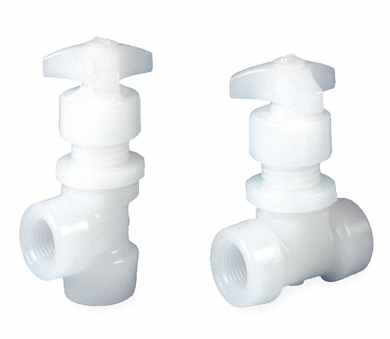 Needle Valve Straight PVDF 1/2 in FNPT