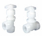 Needle Valve Straight PVDF 1/2 in FNPT