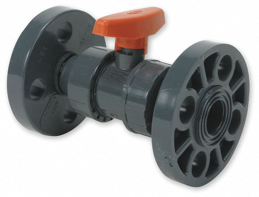 Manual 2-Way Ball Valve Flange PVC