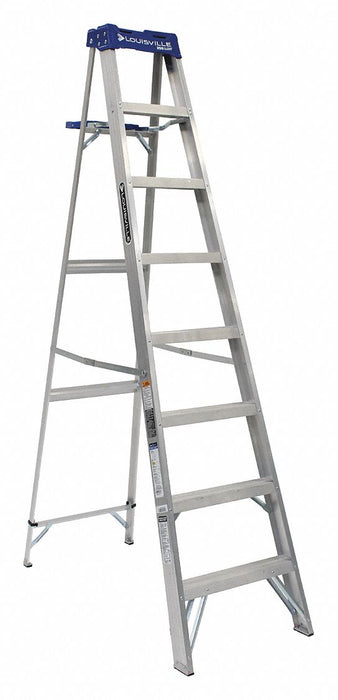 Stepladder Aluminum 8 ft H 250 lb Cap.