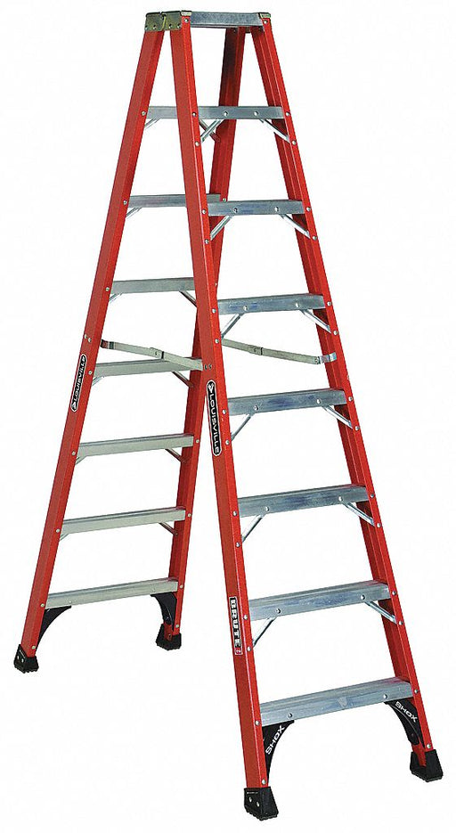 Twin Stepladder Fbrgls IAA 8ft FM1400HD