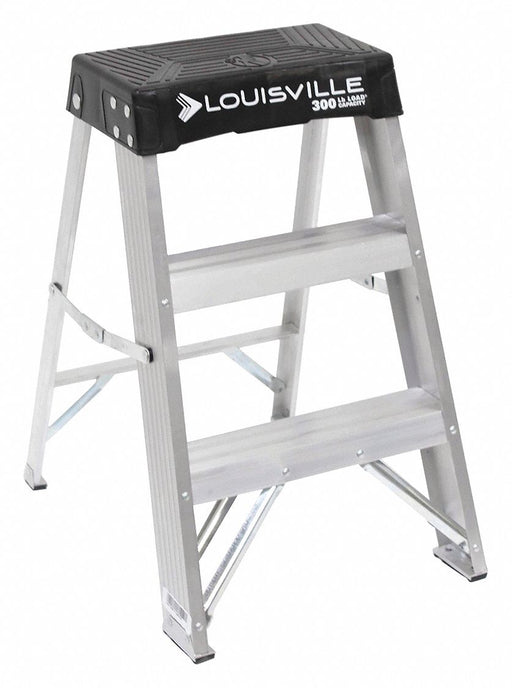Step Stool 24 In H 300 lb Aluminum