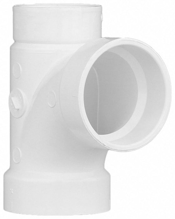 PVC SanitaryTee 2in 11/2inHub 2in
