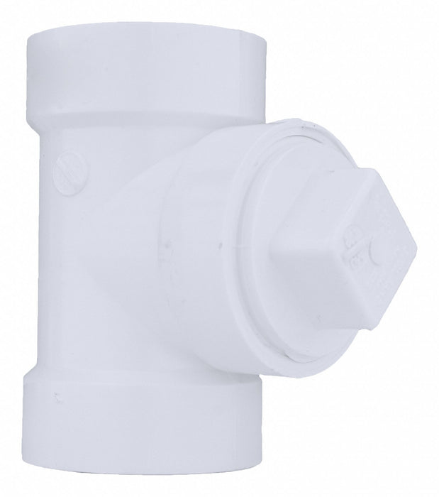 PVC Tee 2 in  2 in Hub 2 in NPT