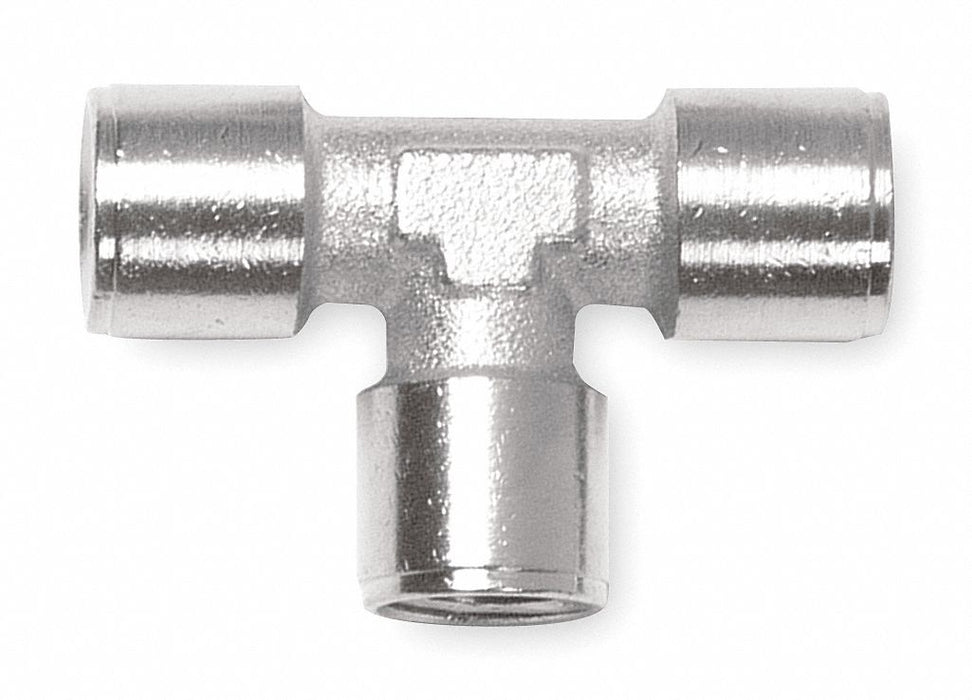 Tee Nickel-Plated Brass 3/8 in FNPT