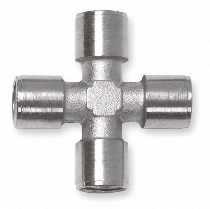 Cross Nickel-Plated Brass 1/8 in FNPT