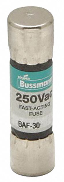 Fuse 250VAC CYL 30A 1.5in Midget BAF