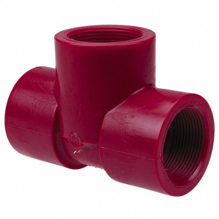 PVDF Tee 1/2inFNPT 1/2inNPT 1/2inNPT