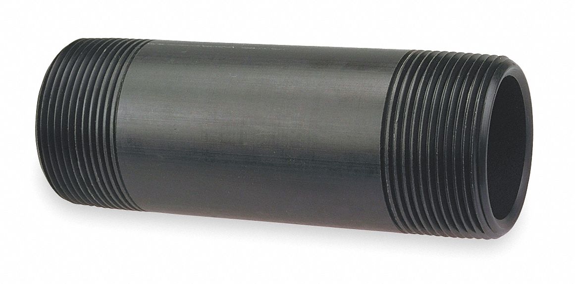 Pipe Nipple PVDF Red 1/2 in NPT