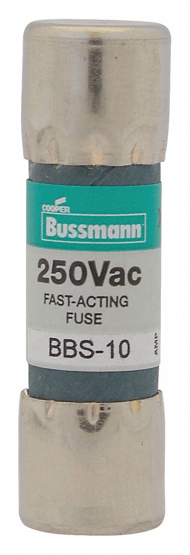 Fuse 250VAC CYL 10A 1.375in Midget BBS