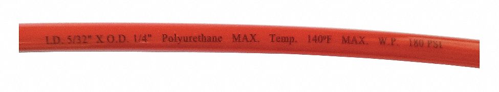 Tubing Poly 1/4 In 180 PSI 100 Ft Red