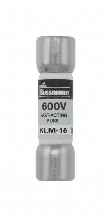 Fuse 600VAC CYL 15A 1.5in Midget KLM