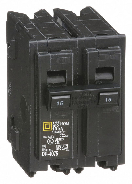 Circuit Breaker 15A Plug In 120/240V 2P