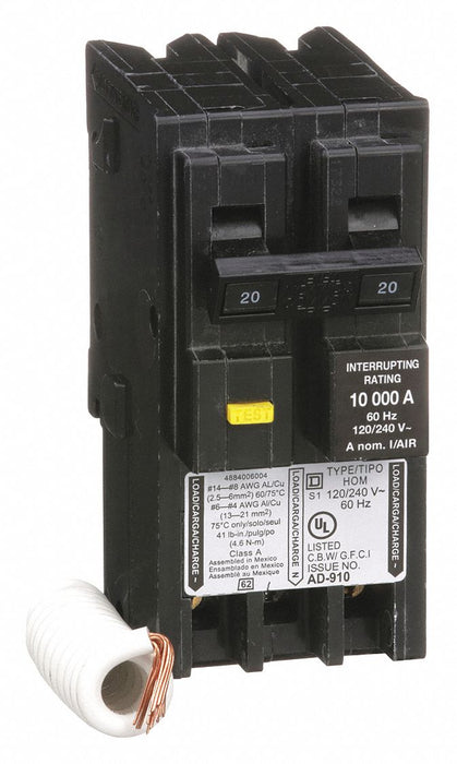 Circuit Breaker 20A Plug In 120/240V 2P
