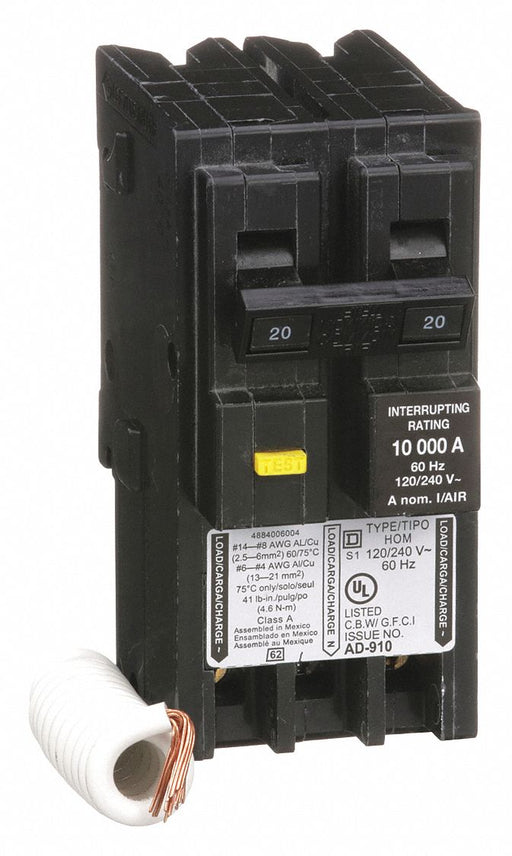 Circuit Breaker 20A Plug In 120/240V 2P