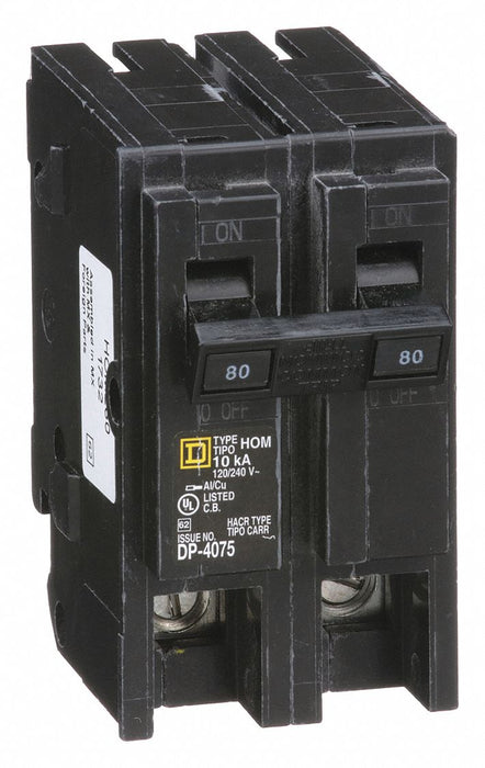 Circuit Breaker 80A Plug In 120/240V 2P