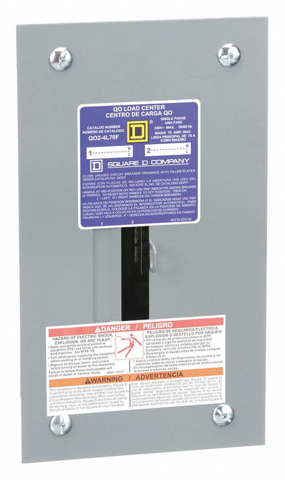 Load Center 70A Lug 1 Phase 2 Spaces