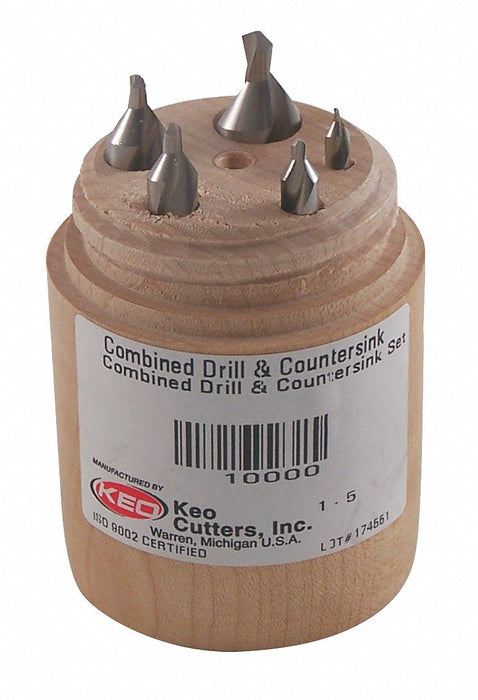 Center Drill Set 60  Plain 5